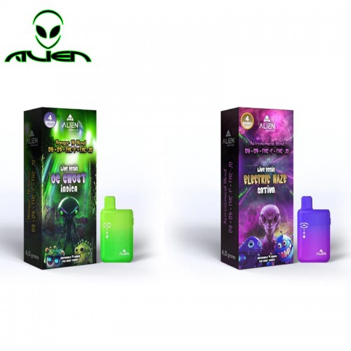 ALIEN EXOTICS DELTA LIVE RESIN DISPOSABLE VAPE 4GM/5CT/PK